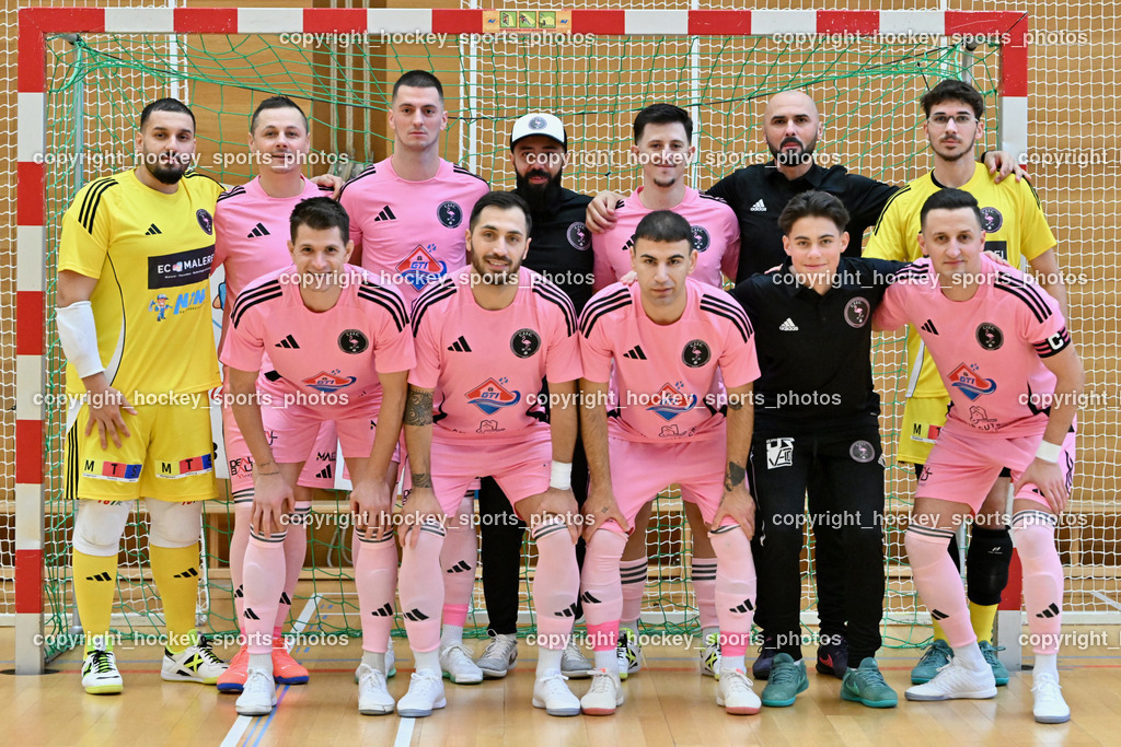 Carinthia Flamengo Futsal Club vs. Dynamo Triestingtal | Carinthia Flamengo Mannschaft, Carinthia Flamengo Futsal Club vs. Dynamo Triestingtal, Carinthia Flamengo Futsal Club vs. Dynamo Triestingtal am 29.12.2024 in Villach (Ballspielhalle St. Martin), Austria, (Photo by Bernd Stefan)