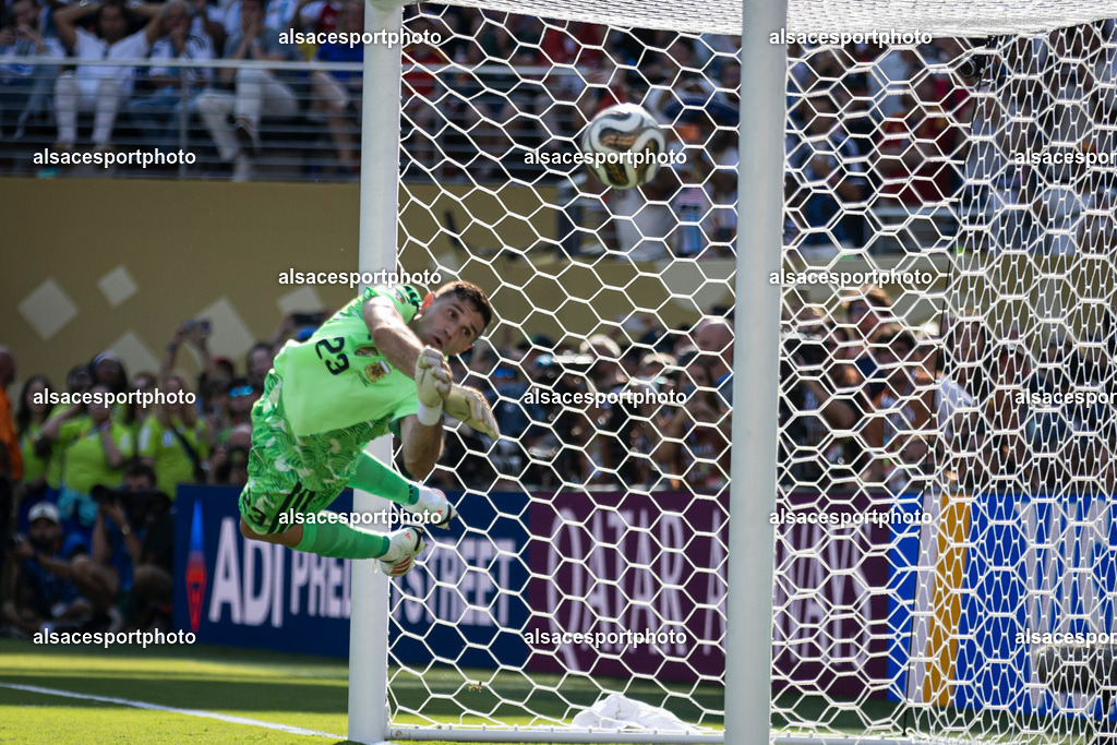 FOOTBALL : Argentine vs Espagne – Finale de la Coupe du Monde FIFA 2026. New York New Jersey Stadium, East Rutherford, New Jersey, États-Unis. 19/07/2026. | Emiliano Martínez #23 (Argentine)