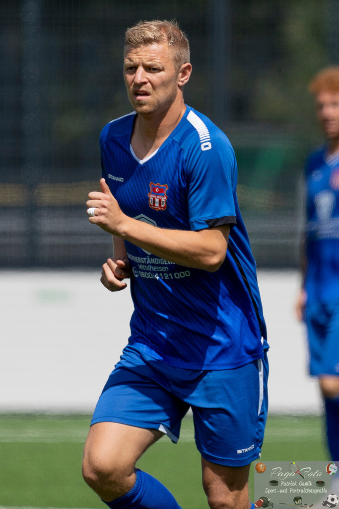 Testspiel: Spvgg. 03 Fechenheim - Türk Gücü Friedberg, 13.07.2024 | Maik Vetter (Türk Gücü Friedberg #19), Freisteller, Portrait / Porträt, Spvgg. 03 Fechenheim - Türk Gücü Friedberg, Frankfurt am Main, Sportanlage Birsteiner Straße, 13.7.2024 - Realisiert mit Pictrs.com