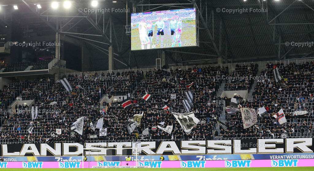 A_LUI_11022024_13 | SPORT,FUSSBALL ,ADMIRAL BUNDESLIGA 11.02.2024 LASK-AUSTRIA KLAGENFURT,IM BILD: FANS (LASK) FOTO.FOTOLUI/MW