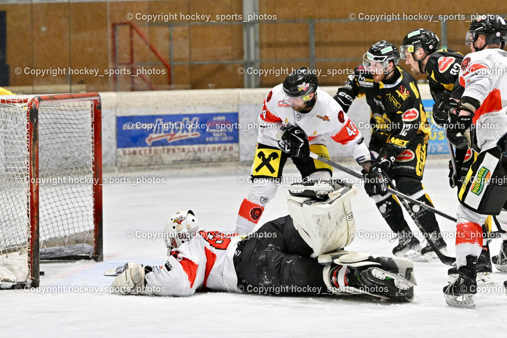 EC MET PHOTOVOLTAIK HORNETS SPITTAL vs. EV ZELTWEG MURTAL LIONS | #88 Mocher Paul EV ZELTWEG MURTAL LIONS, #12 Glavic Gasper EC Hornets Spittal, #23 Sodja Urban EC Hornets Spittal, #44 Selan Maks EV ZELTWEG MURTAL LIONS, EC MET PHOTOVOLTAIK HORNETS SPITTAL vs. EV ZELTWEG MURTAL LIONS, EC MET PHOTOVOLTAIK HORNETS SPITTAL vs. EV ZELTWEG MURTAL LIONS am 08.02.2026 in Spittal an der Drau (Eissportzentrum Spittal), Austria, (Photo by Bernd Stefan)