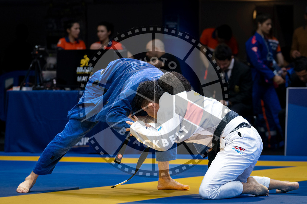 20240126PBB0891 | Fighters compete during the Brazilian Jiu-Jitsu European Championship of the IBJJF in Paris, France, on January 26, 2024.