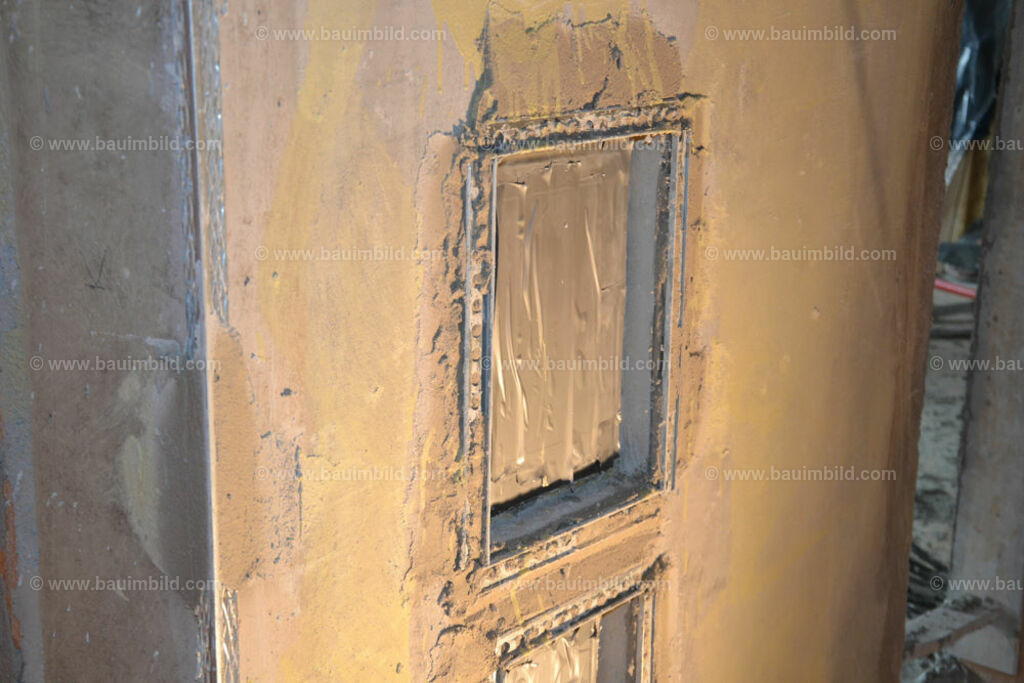 bib-lg18-putzarbeiten-0014 | Nach LV-Leistungsgruppen sortierte Detailfotos über den Bau eines Hauses. Alle Hausbau-Bilder direkt vom Urheber und Autor der Website Haus-Selber-Bauen.com