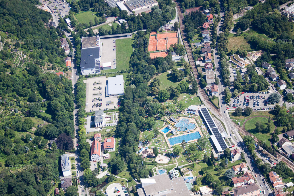 Luftbild: Albgaubad in Ettlingen im Bundesland Baden-Württemberg in Deutschland. Foto: IMG_42046.jpg vom 27.06.2011 durch Werner Riehm/FLY-FOTO.de