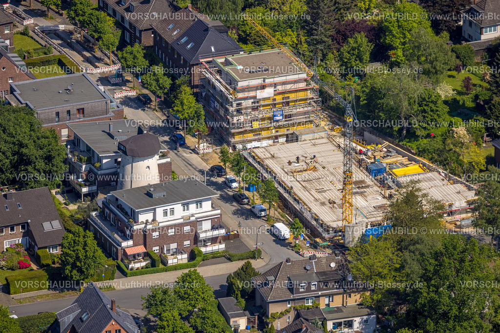 Bottrop230509671 | Luftbild, Luggesmühle und Baustelle mit Neubau in der Straße An Luggesmühle, Süd-West, Bottrop, Ruhrgebiet, Nordrhein-Westfalen, Deutschland