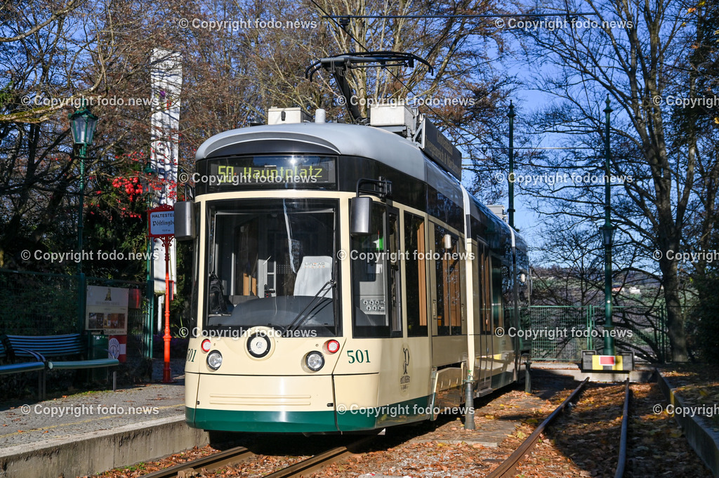 Pöstlingbergbahn_ Strassenbahn_ 13.11.2022-1 | 13.11.2022, Linz, Pöstlingbergbahn, AUT, Strassenbahnhaltestelle, Poestlingbergbahn, Haltestelle, Pöstlingbergbahn, im Bild Pöstlingbergbahn Haltestelle, Bergbahnhof