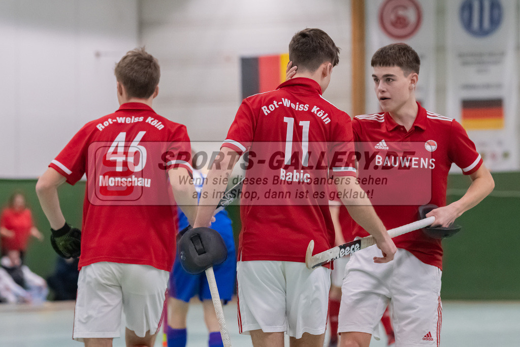 HK_20230305_106284 | Deutsche Meisterschaft MU16 Finale Mannheimer HC - Rot-Weiss Köln / Ehrungen am 5.3.2023 RWK, Köln ,