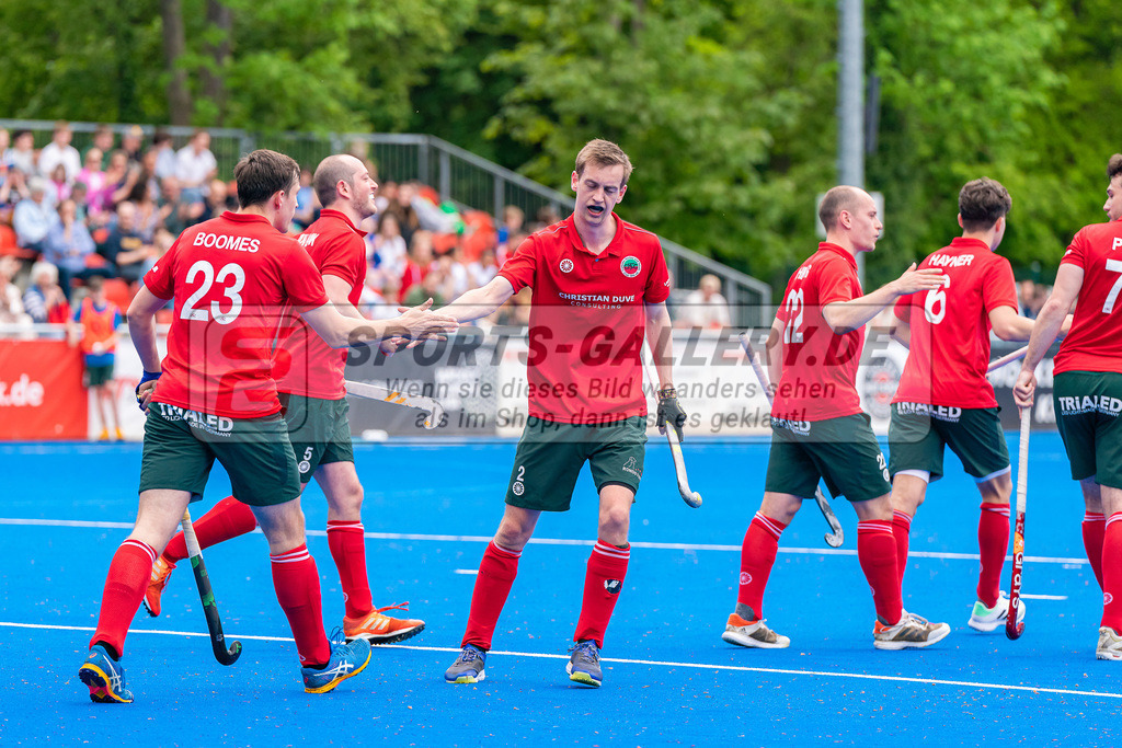 HK_20230507_901848 | 1. Bundesliaga Herren Creefelder HTC - Harvestehuder THC  am 7.5.2023 Crefelder HTC ( CHTC ), Krefeld  , Boomes Anton ( Crefelder HTC #23 ) , Breucker Julius ( Crefelder HTC #2 )