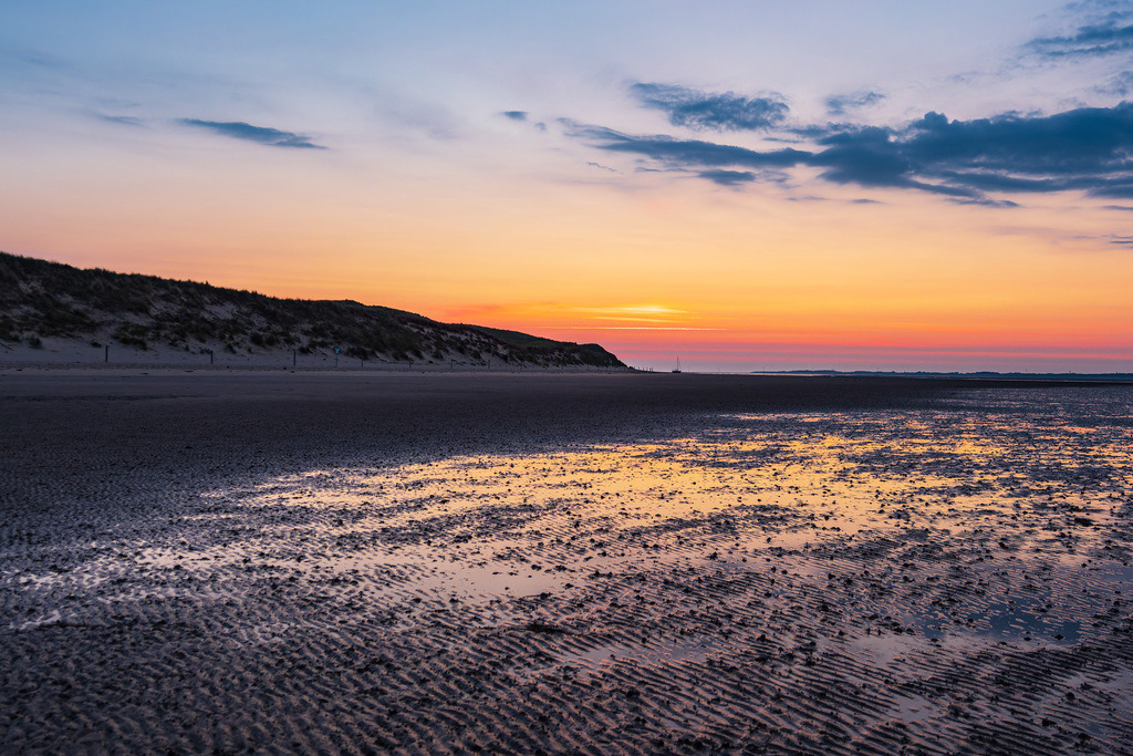 Sonnenaufgang im Wattenmeer auf der Insel Amrum | Sonnenaufgang im Wattenmeer auf der Insel Amrum.
