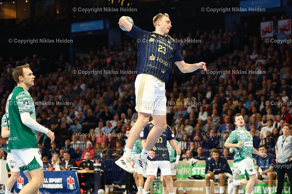 NH_HSVHamburg_FüchseBerlin_HandballBundesliga_23122025 | #23 Einar Olafsson (Handball Sport Verein Hamburg)Handball I Herren I Bundesliga (Daikin HBL) I Saison 2025-2026 I 24. Spieltag I Handball Sport Verein Hamburg - Füchse Berlin I 23.12.2025 I Barclays Arena