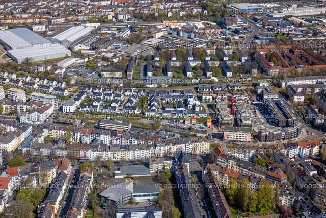 Dortmund220400536 | Luftbild, Kaiserquartier Baustelle mit Neubau für Wohngebäude, Kaiserbrunnen, Dortmund, Ruhrgebiet, Nordrhein-Westfalen, Deutschland