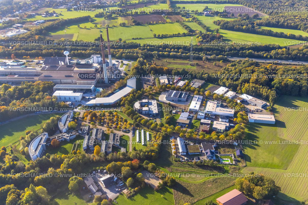 Gladbeck221005334 | Luftbild, Gewerbegebiet Am Wiesenbusch mit Pilkington Deutschland AG, IWG Innovationszentrum Wiesenbusch Gladbeck, Rentfort, Gladbeck, Ruhrgebiet, Nordrhein-Westfalen, Deutschland