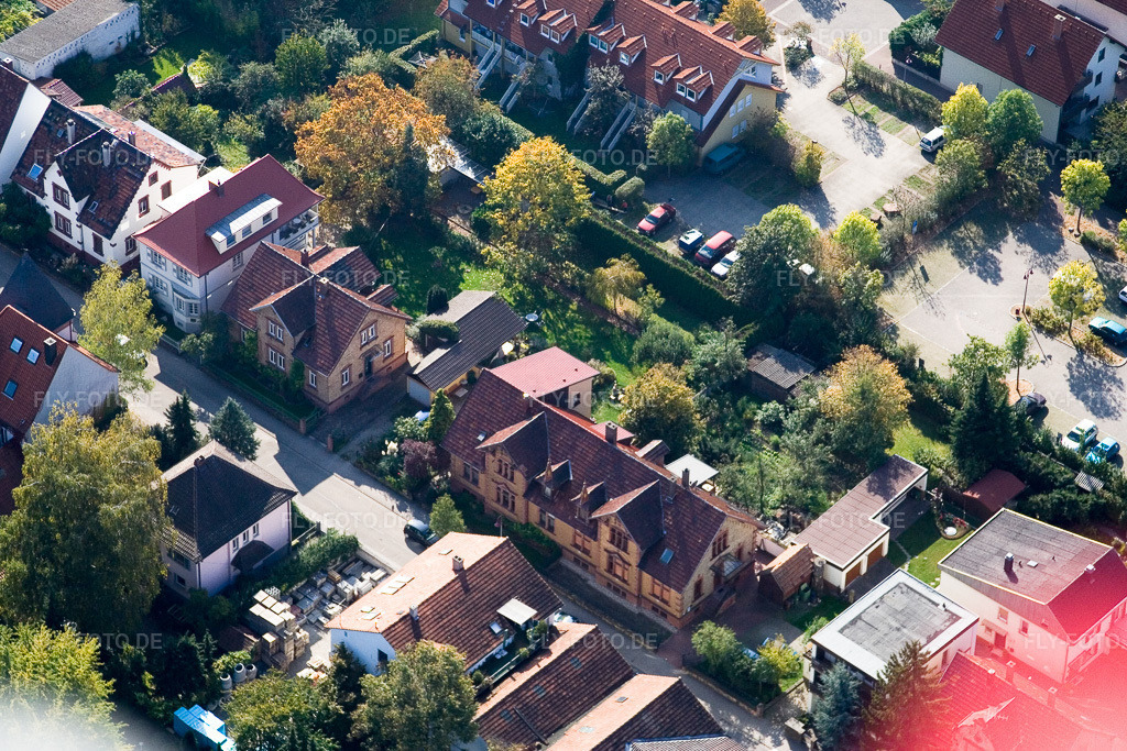Luftbild: Bismarckstr in Kandel im Bundesland Rheinland-Pfalz in Deutschland. Foto: IMG_8288.jpg vom 06.10.2007 durch Werner Riehm/FLY-FOTO.de