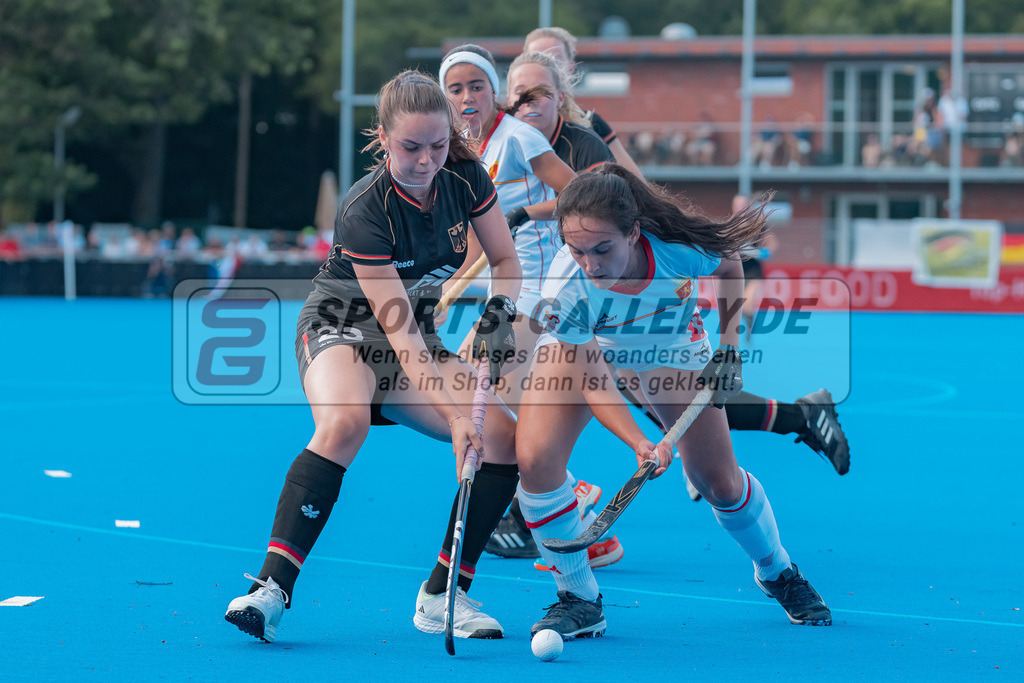 HK_20230715_102736 | Euro Hockey WU18 SF2 Spain vs Germany Championship Girls &amp; Boys am 15.7.2023 CHTC , Krefeld ,