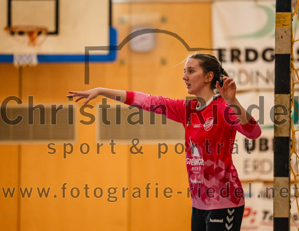 2024-03-09_024_SpVgg_Altenerding_gegen_Eintracht_Dachau-Karlsfeld | Erding, Deutschland, 09.03.2024:
Handball, Bezirksoberliga Frauen Altbayern 2023 / 2024, 17. Spieltag, SpVgg Altenerding gegen Eintracht Dachau-Karlsfeld, Endergebnis: 26:25

Torfrau Sara Hohmann (TSV Eintracht Karlsfeld, #1)

Foto: Christian Riedel / fotografie-riedel.net