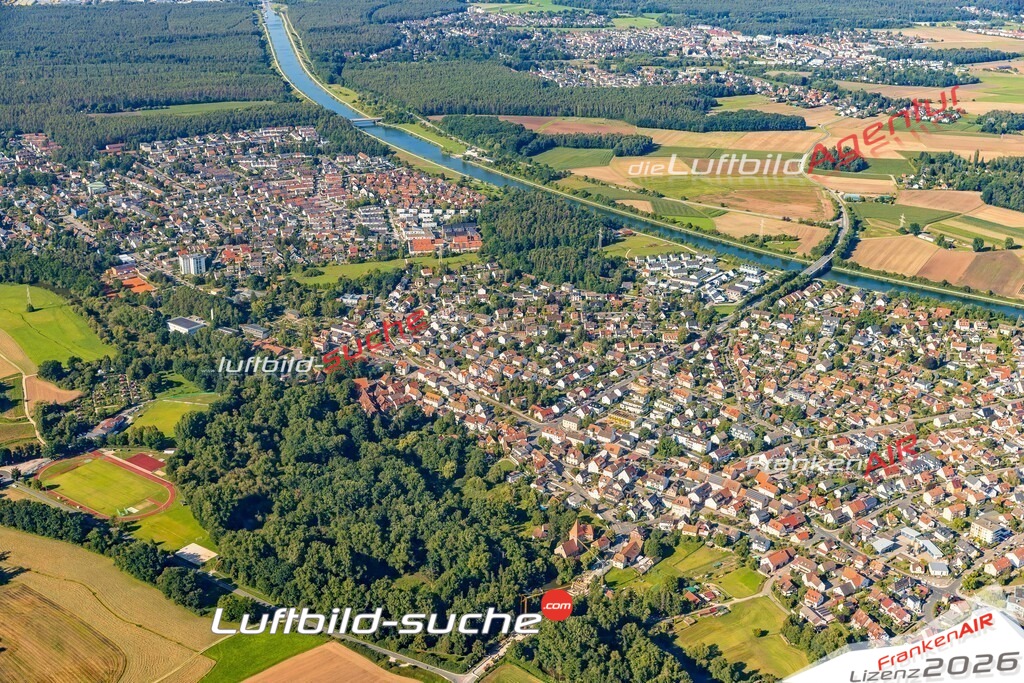 Klassische Luftaufnahme ohne Drohne zeigt:Katzwang bei Nürnberg - Die Luftbildaufnahme wurde 2025 vom UL-Flugzeug heraus erstellt ( keine Drohne ) - Hochauflösende Luftaufnahme -Nicht vergleichbar mit Google Maps oder Satelittenbilder- Die Geschenkidee !Mit Lizenz und Bildrechte bestellbar
