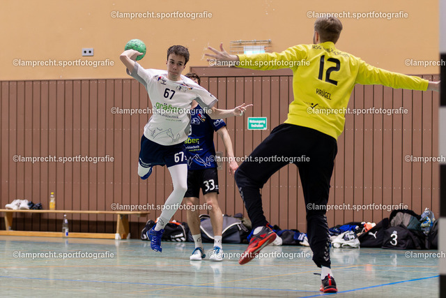 Handball I Herren I Saison 2025-2026 I SHSE Manfred-Frank-Pokal I Viertelfinale I HSG Kalkberg 06 II - HSG Kalkberg 06 142 | v.l. Finley Koep (67, HSG Kalkberg 06 II), Finley Koep (67, HSG Kalkberg 06 II) - Realisiert mit Pictrs.com