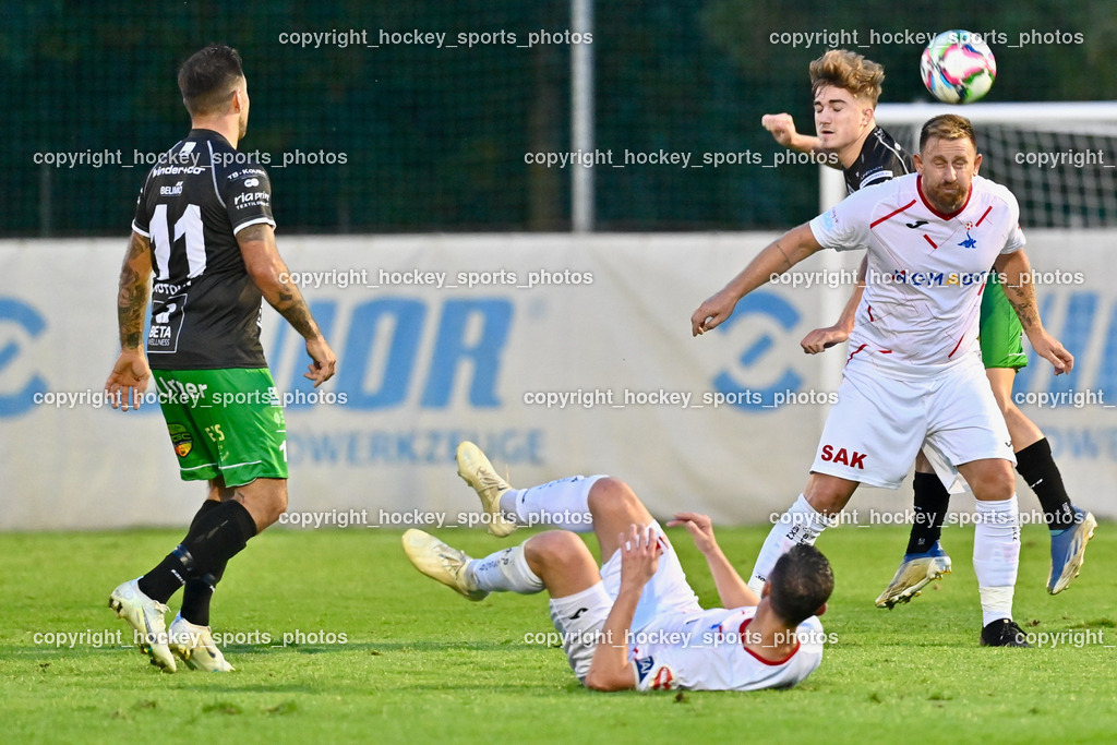 SAK Klagenfurt vs. FC Gleisdorf 09 2.9.2022 | #11 Thomas Wotolen, #22 Darijo Biscan, #8 Felix Schlemmer