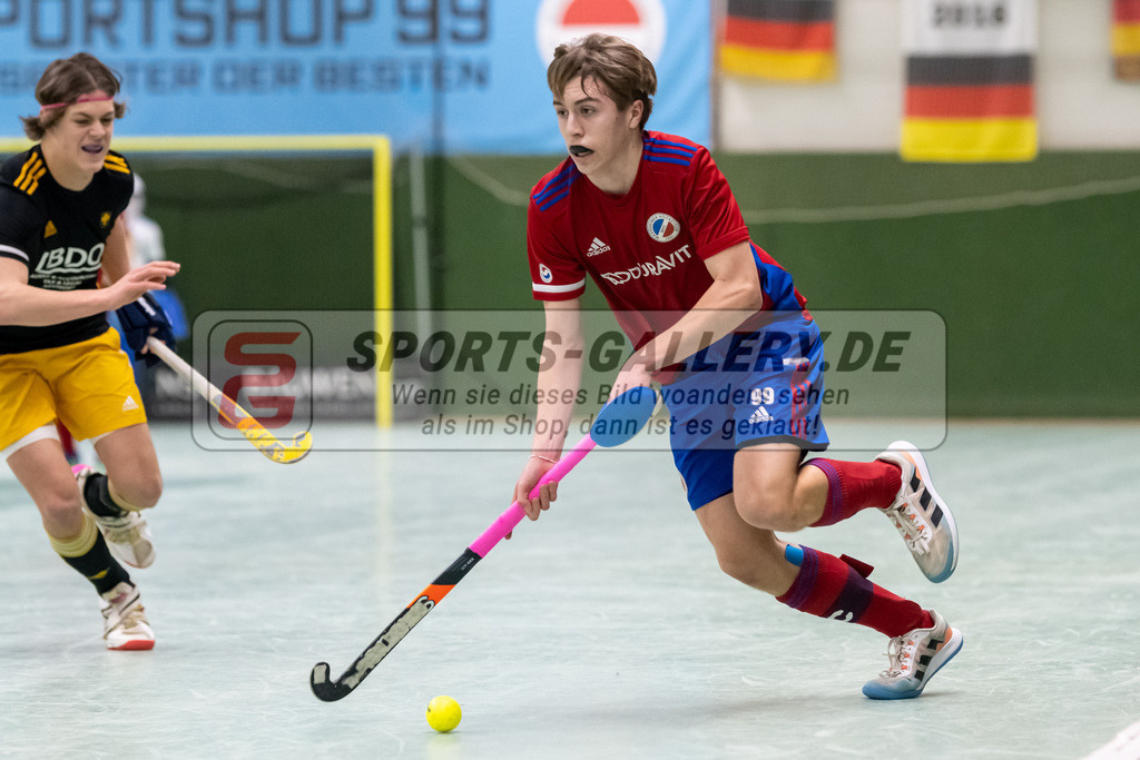 SFE_20230305_0011 | Deutsche Meisterschaft Männliche U16 Halle 2023 am 05.03.2023 in Köln (KTHC Stadion Rot-Weiss Köln Tennis and Hockey Club), Photo: Stephan Fehrmann 2022 (Sports-Gallery)
