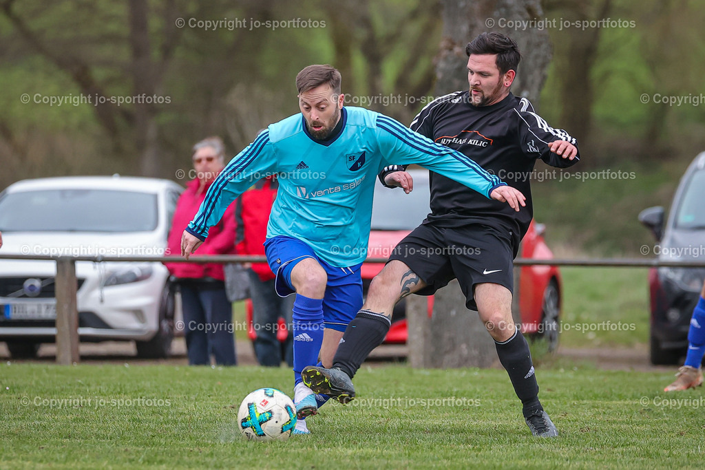BQ3I6322 | 06.04.2023; Kreisliga B Wetzlar; Rasenplatz Katzenfurt; SF Katzenfurt - SG Biskirchen/Ulmtal; Ergebnis: 6:0 (2:0)