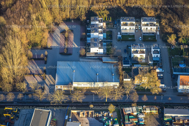 Gladbeck240108289 | Luftbild, Aldi Supermarkt und Wohnsiedlung Roßheidestraße am Südpark Waldgebiet, Brauck, Gladbeck, Ruhrgebiet, Nordrhein-Westfalen, Deutschland