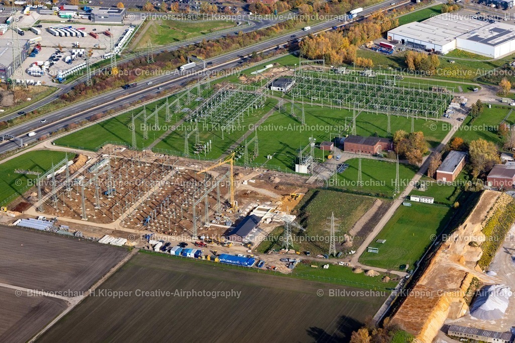 Luftbilder Eschweiler-7190 | Luftbild Neubau eines Umspannwerkes in Eschweiler im Bundesland Nordrhein-Westfalen, Deutschland - Realisiert mit Pictrs.com