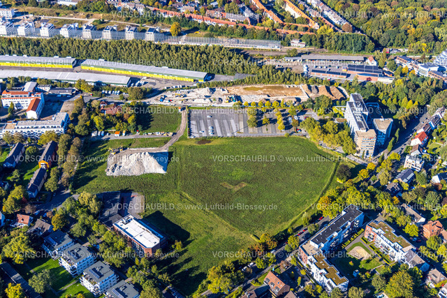 Dortmund241006134 | Luftbild, DSW 21 Dortmunder Stadtwerke, Gebäude Hauptverwaltung Deggingstraße mit Wiesenfläche und Parkplatz, Baustelle an der Feldstraße, Westfalendamm, Dortmund, Ruhrgebiet, Nordrhein-Westfalen, Deutschland