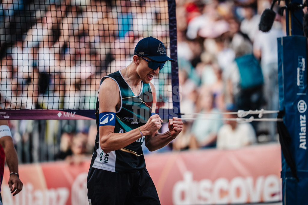 Beachvolleyball | Männer | Deutsche Meisterschaften 2025 Timmendorfer Strand | 05.09.2025 | Momme Lorenz jubelt