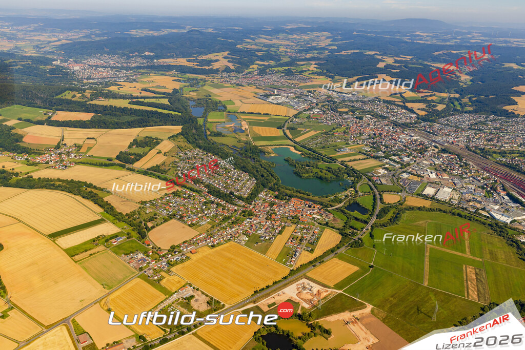 Luftaufnahme  Bebra - Die Luftaufnahme wurde 2025 vom UL-Flugzeug heraus erstellt ( ohne Drohne ) - Hochauflösende Luftaufnahme - für professionelle Ausdrucke geeignet. Die Geschenkidee !Mit Lizenz und Bildrechte bestellbar