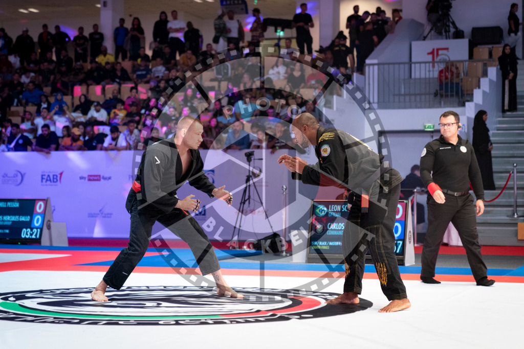 20231107PBB4171 | Fighters compete during the AJP World Master Championship in the Mubadala Arena in Abu Dhabi, Arab United Emirates, on November 7, 2023.