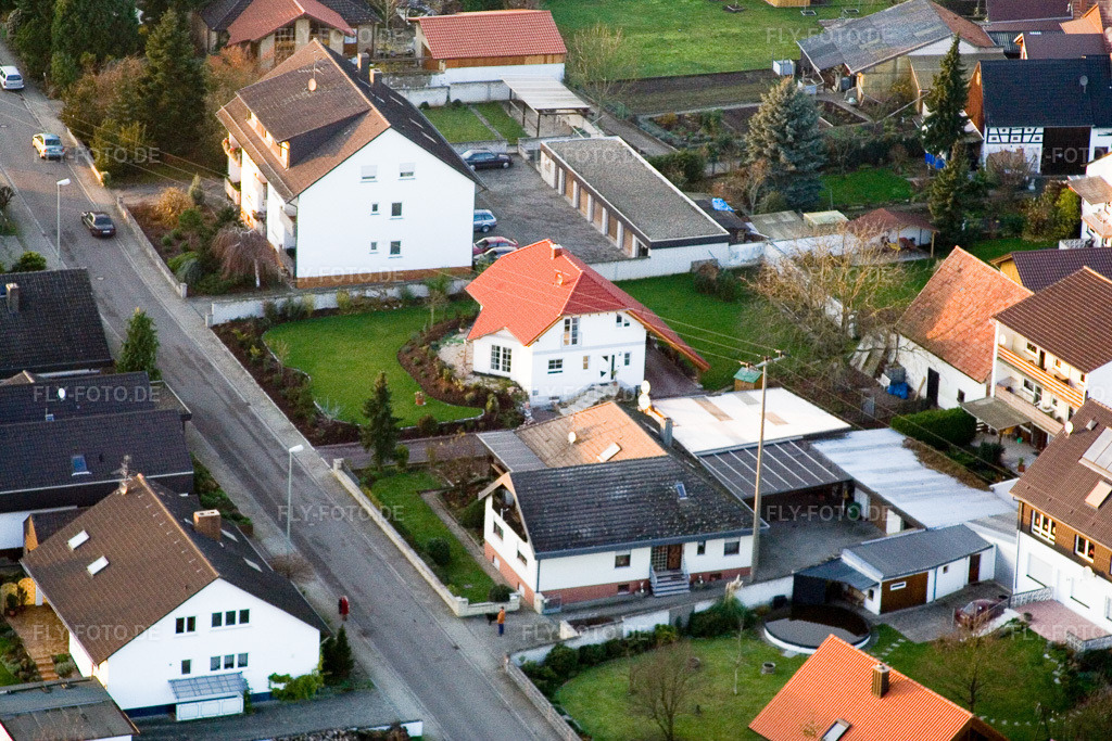 Luftbild: Im Leisegarten in Minfeld im Bundesland Rheinland-Pfalz in Deutschland. Foto: IMG_4970.jpg vom 01.12.2006 durch Werner Riehm/FLY-FOTO.de