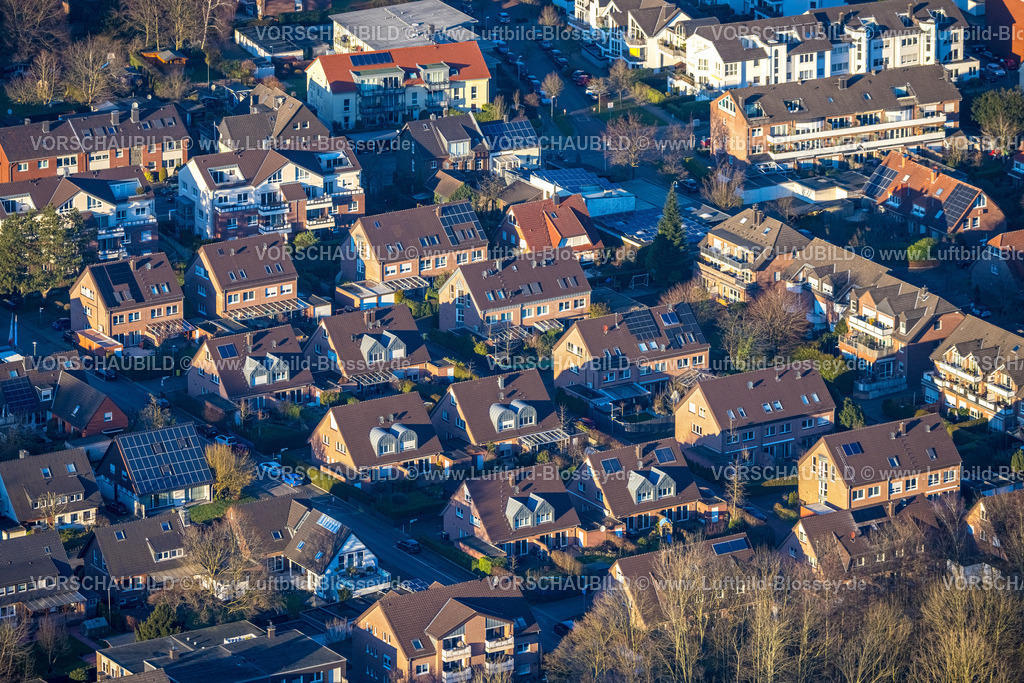 Bottrop230202179Kirchhellen | Luftbild, Wohnsiedlung zwischen Clemens-Hofbauer-Straße und Am Alten Sägewerk, Kirchhellen, Bottrop, Ruhrgebiet, Nordrhein-Westfalen, Deutschland