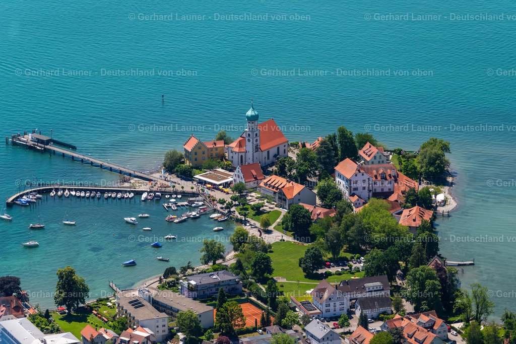 4031576 | Halbinsel Wasserburg am Bodensee, mit Hafen und Schloßhotel