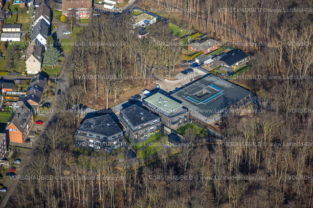 Selm230205657 | Luftbild, Baustelle und Neubau Kindergarten Entdeckerland und Wohnhäuser, Selm, Münsterland, Nordrhein-Westfalen, Deutschland