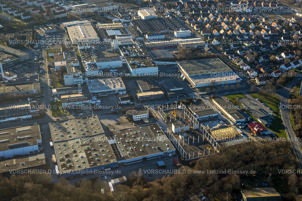 Soest230206156 | Luftbild, Gewerbegebiet Süd-Ost, Baustelle Lange Wende, Soest, Soester Börde, Nordrhein-Westfalen, Deutschland