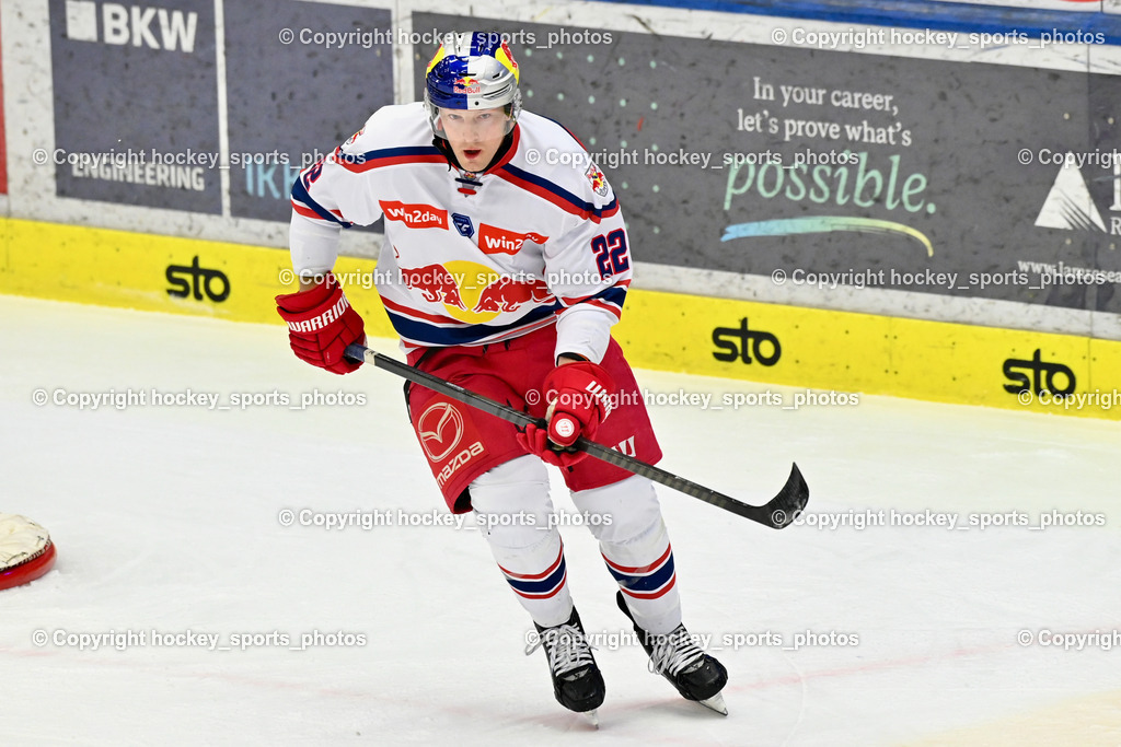 EC IDM WÄRMEPUMPEN VSV vs. EC Red Bull Salzburg | #22 Robertson Dennis Eamon EC Redbull Salzburg, EC IDM WÄRMEPUMPEN VSV vs. EC Red Bull Salzburg, EC IDM WÄRMEPUMPEN VSV vs. EC Red Bull Salzburg am 17.01.2025 in Villach (Stadthalle Villach), Austria, (Photo by Bernd Stefan)