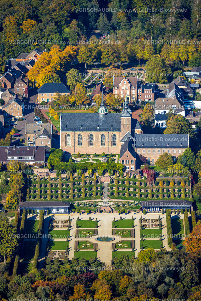 Kamp-Lintfort221004580 | Luftbild, Kloster Kamp, kath. Abteikirche, Klostergarten, Terrassengarten, Kamperbrück, Kamp-Lintfort, Niederrhein, Ruhrgebiet, Nordrhein-Westfalen, Deutschland