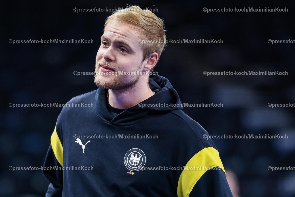 xIAJx150520261073 | 15.05.2026, xIAJx, Handball, Länderspiel, Testspiel, Dänemark - Deutschland, Royal Arena Kopenhagen: Matthes Langhoff (Deutschland #13)