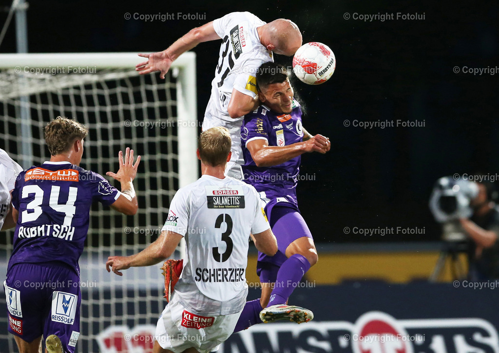 A_LUI_030824_08 | SPORT,FUSSBALL,ADMIRAL BUNDESLIGA RC PELLETS WAC-AUSTRIA KLAGENFURT 03.08.2024 IM BILD: NICOLAS WIMMER  (WAC) UND DAVID TOSHEVI (A.KLAGENFURT) FOTO:FOTOLUI/MW