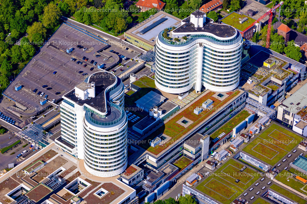 Luftbilder-Münster-9472 | Luftbildfotografie der Stadt Münster Klinikum - Realisiert mit Pictrs.com