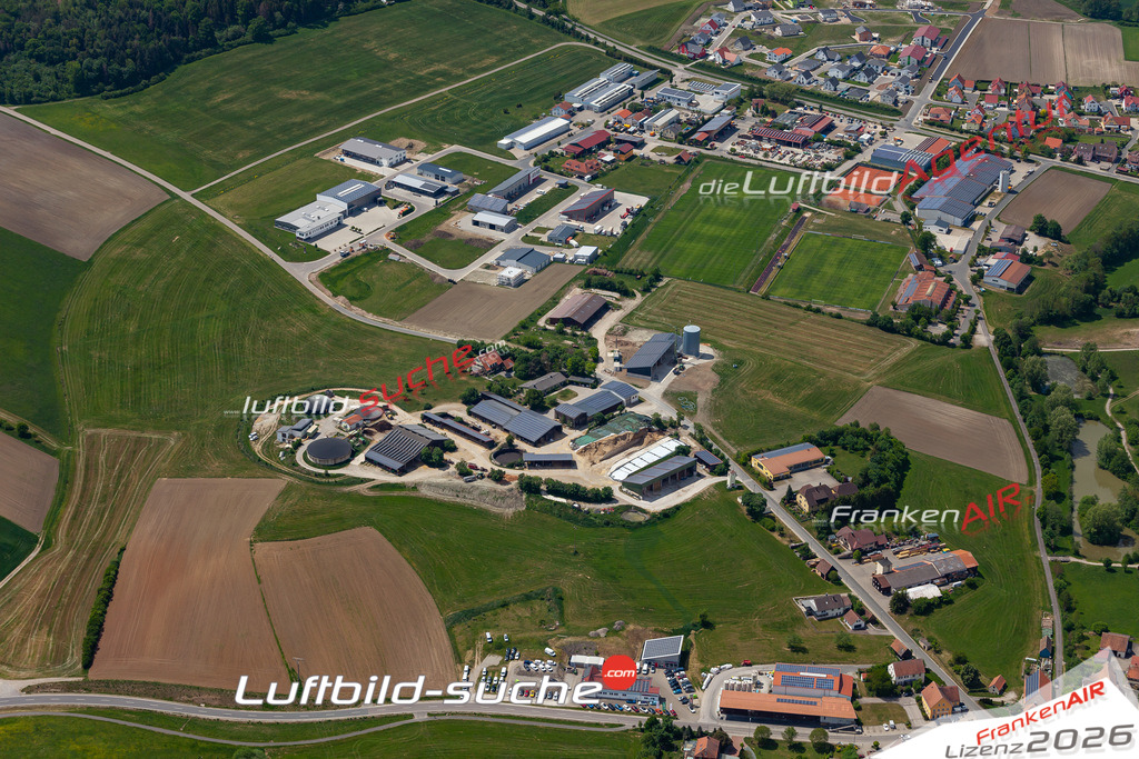 Aktuelles Luftbild von neumuehle weihenzell - Die Luftaufnahme wurde 2020 mittels UL-Flugzeug erstellt ( keine Drohne ) - hochauflösende Kamera-Systeme von  Canon -Beste Qualität - Für grossformatige Ausdrucke geeignet. Die Geschenkidee !