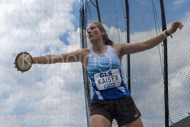 Deutsche Leichtathletik-Meisterschaften; Bochum-Wattenscheid, 25.07.2026 | Hanna Kaiser (TuS 1862 Kirn); Deutsche Leichtathletik-Meisterschaften am 25.07.2026 im Lorheide-Stadion, Bochum-Wattenscheid (Nordrhein-Westfalen).