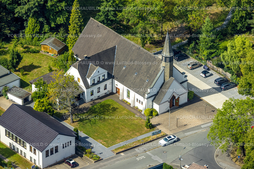 Dortmund220704001 | Luftbild, Kath. Kirche St. Petrus Canisius, Kurl, Dortmund, Ruhrgebiet, Nordrhein-Westfalen, Deutschland