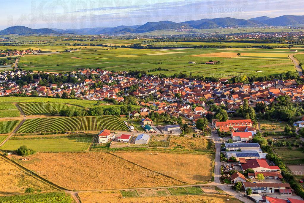 Gewerbegebiet In den Gerlachsgärten | Luftbild: Gewerbegebiet In den Gerlachsgärten in Insheim im Bundesland Rheinland-Pfalz in Deutschland. Foto: IMG_67863.jpg vom 14.06.2014 durch Werner Riehm/FLY-FOTO.de - Realisiert mit Pictrs.com