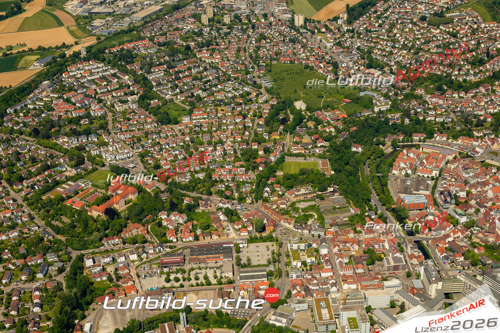 Das Luftbild zeigt Seehof Backnang - Die Luftaufnahme wurde 2023 vom UL-Flugzeug aus erstellt ( keine Drohne ) - Hochauflösende Luftaufnahme - Für grossformatige Ausdrucke geeignet. Die Geschenkidee !Mit Lizenz und Bildrechte bestellbar