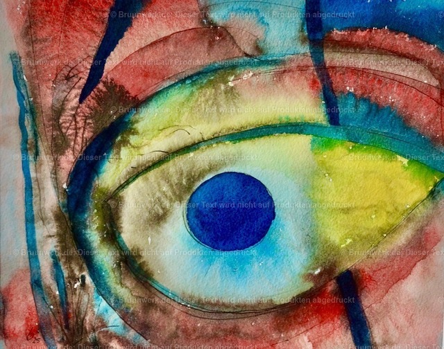 Eine Frage der Perspektive | Aquarell auf 600 g/qm Hahnemühlebütten, 28x35 cm - Realisiert mit Pictrs.com