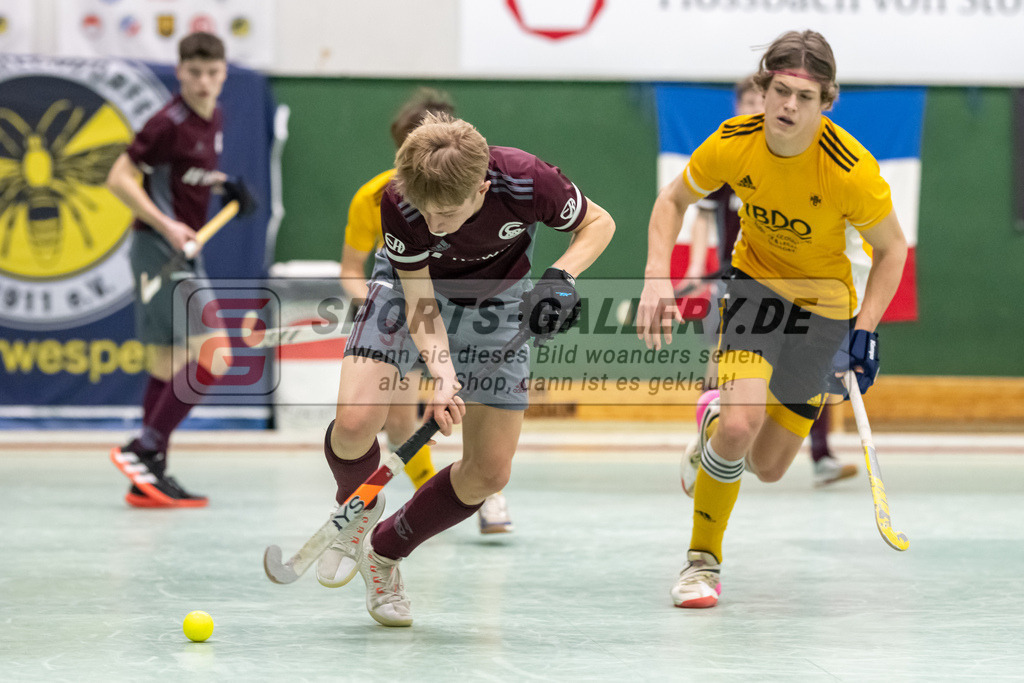 SFE_20230304_0016 | Deutsche Meisterschaft Männliche U16 Halle 2023 am 04.03.2023 in Köln (KTHC Stadion Rot-Weiss Köln Tennis and Hockey Club), Photo: Stephan Fehrmann 2022 (Sports-Gallery)