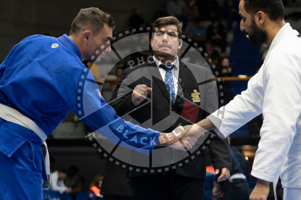 20240119PBB2281 | Fighters compete during the IBJJF European Championship in Paris, France, on January 19, 2024.