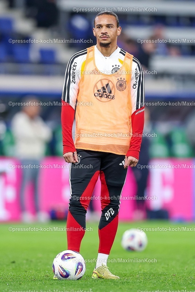 DFB14112501043 | 14.11.2025, Fußball, Länderspiel, WM-Qualifikation Europa, Deutschland - Luxemburg, Stade de Luxembourg (Croix de Gasperich, Luxemburg), 9. Spieltag, Saison 2025 2026: Leroy Sane (GER #19)  Regulations prohibit any use of photographs as image sequences and or quasi-video.