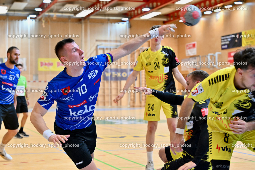 SC Ferlach vs. Bregenz Handball | #10 Perkusic Toni SC Ferlach, SC Ferlach vs. Bregenz Handball, SC Ferlach vs. Bregenz Handball am 28.09.2024 in Ferlach (Ballspielhalle Ferlach), Austria, (Photo by Bernd Stefan)